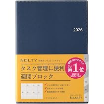 Amazon.co.jp: 能率 NOLTY 手帳 2026年 A5 ウィークリー アクセス5
