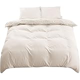 【Amazon限定ブランド】布団カバー 3点セット シングル 寝具カバーセット 掛け布団カバー ボックスシーツ 枕カバー 洋式・和式兼用 ベッド用 布団用 Home Cocci シングル アイボリー