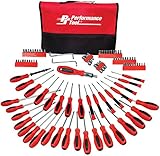 Performance Tool W1721 Screwdriver Set with Pouch, 100-Piece [並行輸入品]