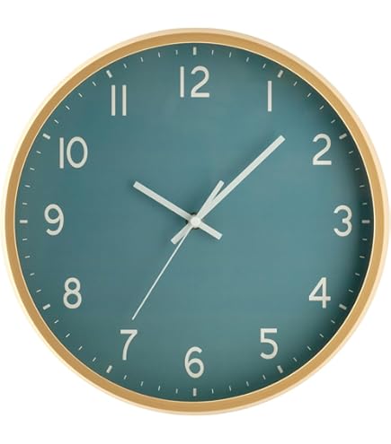 Amazon.co.jp: 掛け時計 ネイビーブルー 時計 壁掛け 北欧 見やすい