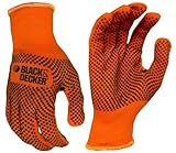Black & Decker BD550S Microdot PVC Grip Glove Orange Small [並行輸入品]