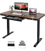 Amazon.co.jp: FLEXISPOT 昇降デスク 引き出し付き スタンディング