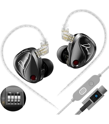 Amazon.co.jp: KZ Duonicインイヤーモニターヘッドフォン、トリプル