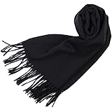 [ジョンストンズ] カシミア中判ストール 無地 WA000057//WA000057-PLAIN (41)【SA090000】 ブラック(BLACK) [並行輸入品]