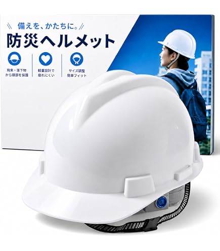 Amazon | 加賀産業 ヘルメット MN-1 シロ HB:FB 止め具T | ヘルメット