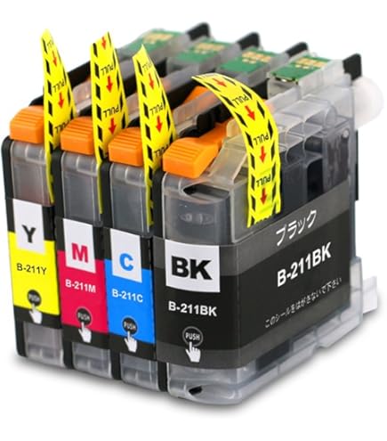 Amazon.co.jp: LC211 顔料 4色セット (LC211BK顔料×1 LC211C×1