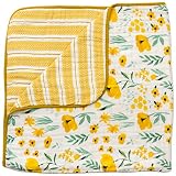 CLEMENTINE KIDS(クレメンタインキッズ) クレメンタインキッズ 4重ガーゼ モスリンコットン リバーシブル キルト120x120cm 出産祝いプレイマット ベビーブランケット Butte