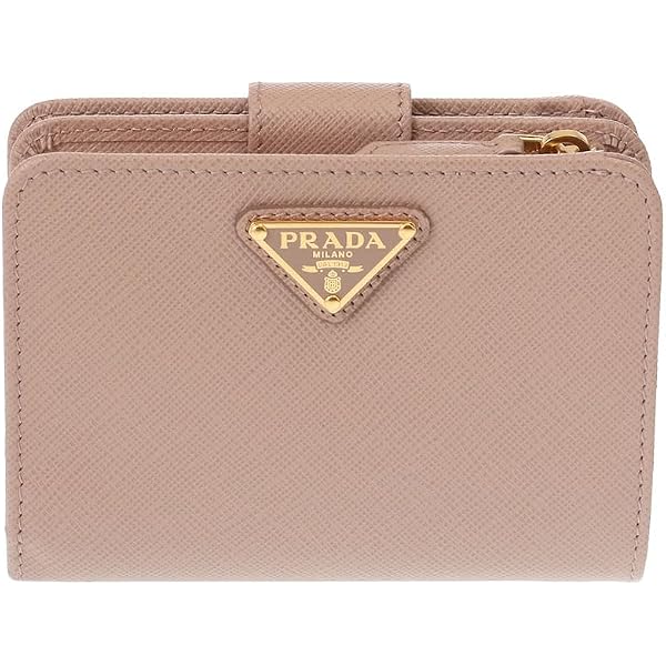 Amazon | [Prada] [プラダ] 財布 二つ折り 三角ロゴ レディース