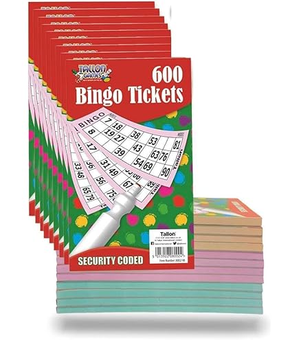 Thomas & Anca 600 Tickets Bingo – Bloc De 6 Dépliants Lilas, Numéros Sécurisés !