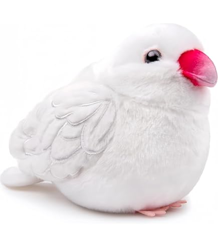 Amazon.co.jp: 吉徳 ことりのね 白文鳥 ぬいぐるみ 180095