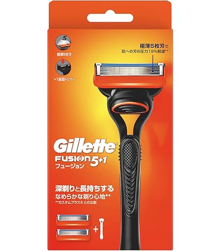 Amazon.co.jp: ジレット フュージョン5+1 電動タイプ 髭剃り 本体+替刃