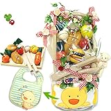 豪華おままごと遊び おむつケーキ『森のピクニック』エドインターさくっと切れる知育玩具[ママゴトいっぱいセット] L