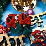 Deqna（TM）非は小型犬のためのソフトソールスエード防水靴をスリップして4本セット冬ハロウィンピエロペットブーツクリスマス犬の靴