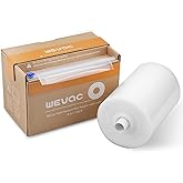 Wevac 20cmx45m Food Vacuum Seal Roll Keeper with Cutter, Ideal Vacuum Sealer Bags for Food Saver, BPA Free, Commercial Grade,