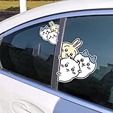 ちいかわ 車ステッカー セット PVC材質 貼り紙 車シール コスプレ小物 DIY 改造 記念品 プレゼント (10*8cm,A) [並行輸入品]