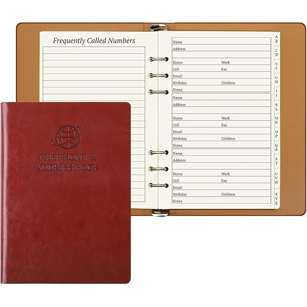 Address Book With Alphabetical Tabs, Hardcover Address 6 thumbnail image