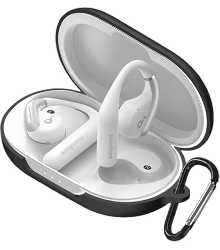 ✨ Anker Soundcore AeroFit ケース　カバー シリコン Anker Soundcore AeroFit ケース 柔軟性のあるシリコン素材 カバー
