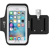 ランニングアームバンド スポーツ スマホ アームバンド HIHICCUP 【指紋識別 OK!】タッチOK 防汗 軽量 ス鍵入り カード収納 調節可能 iPhoneX、iPhone6/7/8plus、Samsung、 Androidなど 6インチまでのスマホに対応　生涯保証付き