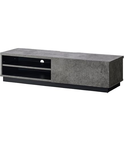 Amazon｜リコメン堂 テレビボード 幅120cm ガラス窓 引き出し付き