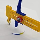 STRAZAR コンパスカッター サークル円切りカッター (1cm～15cm 対応) 替え刃6枚付属