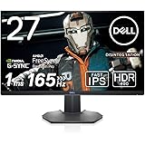 Dell S2721DGF 27インチ ゲーミングモニター ゲーミング ディスプレイ (FPS向き/QHD/Fast IPS/DisplayPort HDMI x2/縦横回転 高さ調整/1ms/165Hz/NVIDIA G-SYNC Compatib