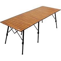 Amazon.co.jp: waku fimac アウトドアテーブル 180×70cm キャンプ