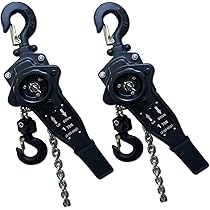 Amazon.co.jp: レバーホイスト1t チェーンブロック 軽量化 小型