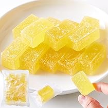 Amazon.co.jp: 天然生活 瀬戸内レモン寒天ゼリー (500g) 個包装 国産