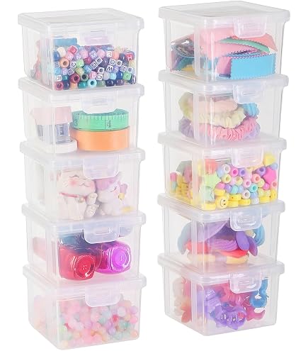 Amazon.co.jp: ミニプラスチックボックス 6個 5インチ x 3インチ x 1.8