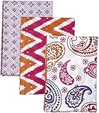 Masala Chevron Ikat Swaddle Set, Pink/Orange by Masala Baby