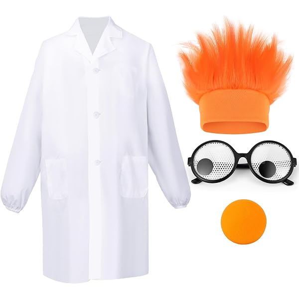 Maiteenly Halloween-Cosplay-Set – Hut, Handschuhe, Krawatte, Orange, Für Damen & Herren