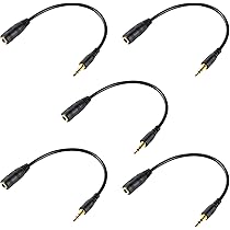 soraオス3メス5 Amazon | 2.5mmオス to 3.5mmメス 変換アダプタ (5個) SLEIJAOOE