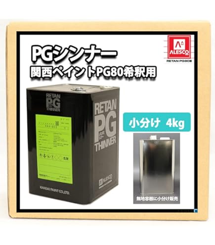 【新品】関西ペイント レタンPG80 クリヤー　2缶 関西ペイントPG80 #026 クリヤー2kgセット（シンナー/硬化剤