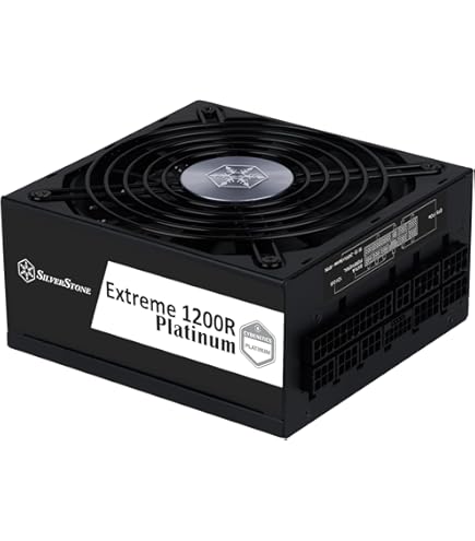 SilverStone 1200W電源ユニットフルモジュラーPlatinum認証 SilverStone、ATX3.0対応 Cybenetics Platinum認証 1200W PCIe 5.0フル