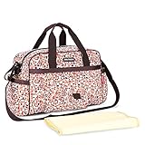 RONGTONGDA マザーズバッグ　2way ママバッグ　大容量　ハンドバッグ　ショルダーバッグ　シンプル　防水　多機能　軽量 ベビーカーバッグ　ストラップと変更マット付き