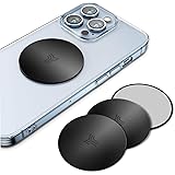 YOSH 車載メタルプレート 4枚セット プレート スマホ 金属プレート スマホ メタルプレート 丸 スマホ用金属プレート スマホホルダー マグネットプレート 車載用メタルプレート スマホホルダー プレート メタルプレート ブラック メタルプレート 