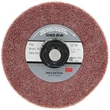 Scotch-Brite(TM) Match and Finish Flap Brush, Aluminum Oxide, 4-1/2' Diameter x 4' Width, 5/8'-11 Th