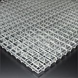 e-kanamono プラスチックルーバー 15-11TYPE LGP-15-11C 半透明 608mm x 1216mm