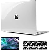 TwoL MacBook Air 13 2018 2019 2020 対応 A1932 A2179 A2337 M1 ケース クリア + 液晶保護フィルム + 日本語ーボードカバー 3セット PC 薄型 軽量 マックブック エアー 13.3 インチ 