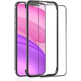 OAproda iPhone 11 / iPhone XR ガラスフィルム 用 全面保護 強化ガラス【ガイド枠付き/ケースに干渉しない】アイフォン 11 / XR （6.1インチ） 用 フィルム