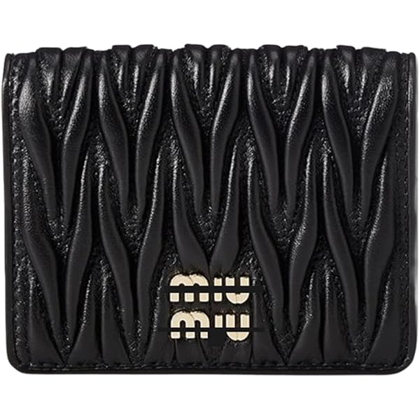 ミュウミュウ 二つ折り財布 黒い財布 Amazon | [ミュウミュウ] レディース 2つ折り財布 サイフ MATELASSE
