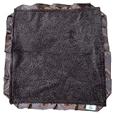 Cozy Wozy Paisley Minky Baby Lovie Sized Blanket with Satin Trim Lovie, Brown, 18 x 18 by Cozy Wozy