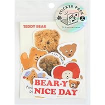 Amazon | グリーティングライフ ステッカー パック GLCK-76 テディベア