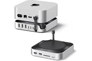 UGREEN mac mini ドッキングステーション USB-Aポート拡張 NVMe SSD拡張スロット搭載 | macmini一体感デザイン USB-A×3・USB-Cデータポート・SDカードリーダー対応 10Gbpsデータ転送 M4/M4 Pr