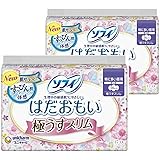 【まとめ買い】ソフィ New肌サラっと！ はだおもい 極うすスリム 260 特に多い昼用 羽つき 26cm 17コ入×2個パック(unicharm Sofy)