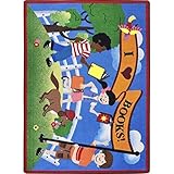 Joy Carpets Kid Essentials Language & Literacy Library Day Rug Multicolored 5'4 x 7'8 [並行輸入品]