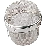 Perfeclan 茶葉 調味料 茶漉し 茶こし フィルター 深型 蓋付 茶用具 シルバー 全２サイズ - 13cm