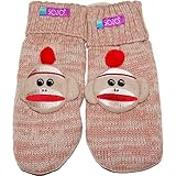 SOZO（ソゾ）【ソックモンキーニットキッズミトン(2-6歳用)】男の子用ソックモンキー防寒ニットキッズミトン手袋,秋冬グローブ,出産祝いギフトプレゼント,,靴下モンキー,さる,サル【並行輸入】