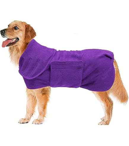 フリース製 ベージュ バスローブ 犬用 pt0120.jpg