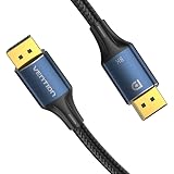 VENTION DP HDケーブル 1.5m HDCP対応 8K コットン編み DP1.4 オス アルミニウム合金